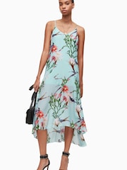 AllSaints Blue Essey Senja Dress - Image 4 of 6