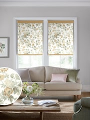 Laura Ashley Ochre Yellow Catrin Made To Measure Roller Blind - Image 1 of 6