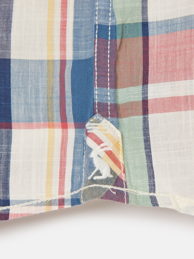 Joules Boys' Wilson Red Cotton Check Shirt - Image 5 of 5