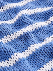 Blue Stripe Stitch Long Sleeve Jumper - Image 6 of 6