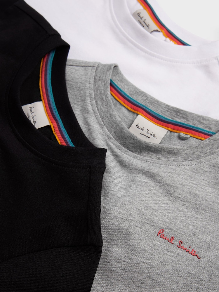 Paul Smith Junior Boys Signature T-Shirts 3 Pack - Image 6 of 7