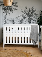 Obaby White Nika Cot Bed - Image 1 of 7