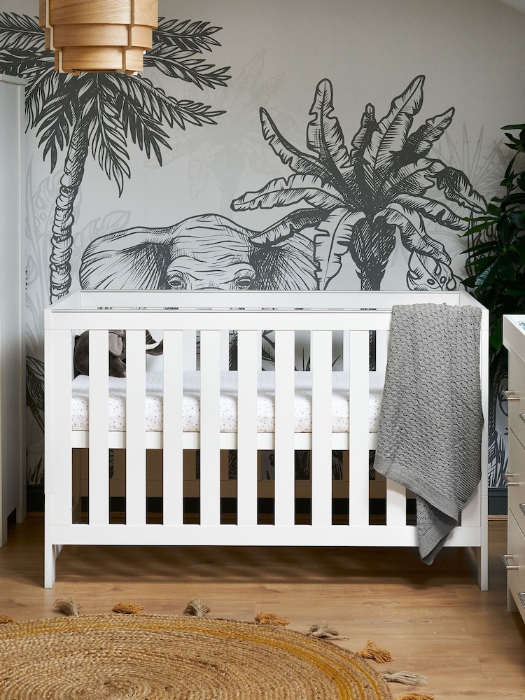Obaby White Nika Cot Bed - Image 1 of 7