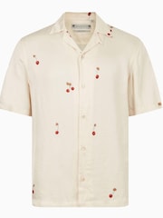 AllSaints White Cherry Bomb Short Sleeve Shirt - Image 6 of 6