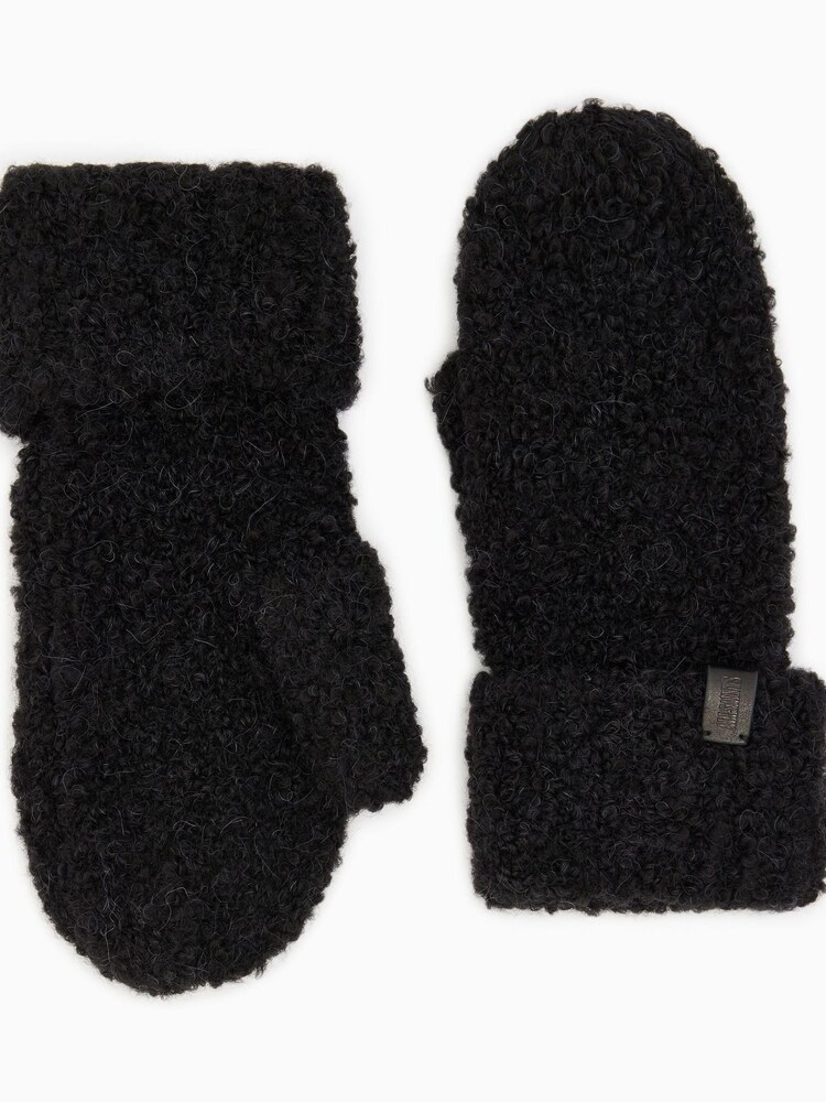 AllSaints Black Darby Mittens - Image 1 of 4 AllSaints Black Darby Mittens - Image 1 of 4