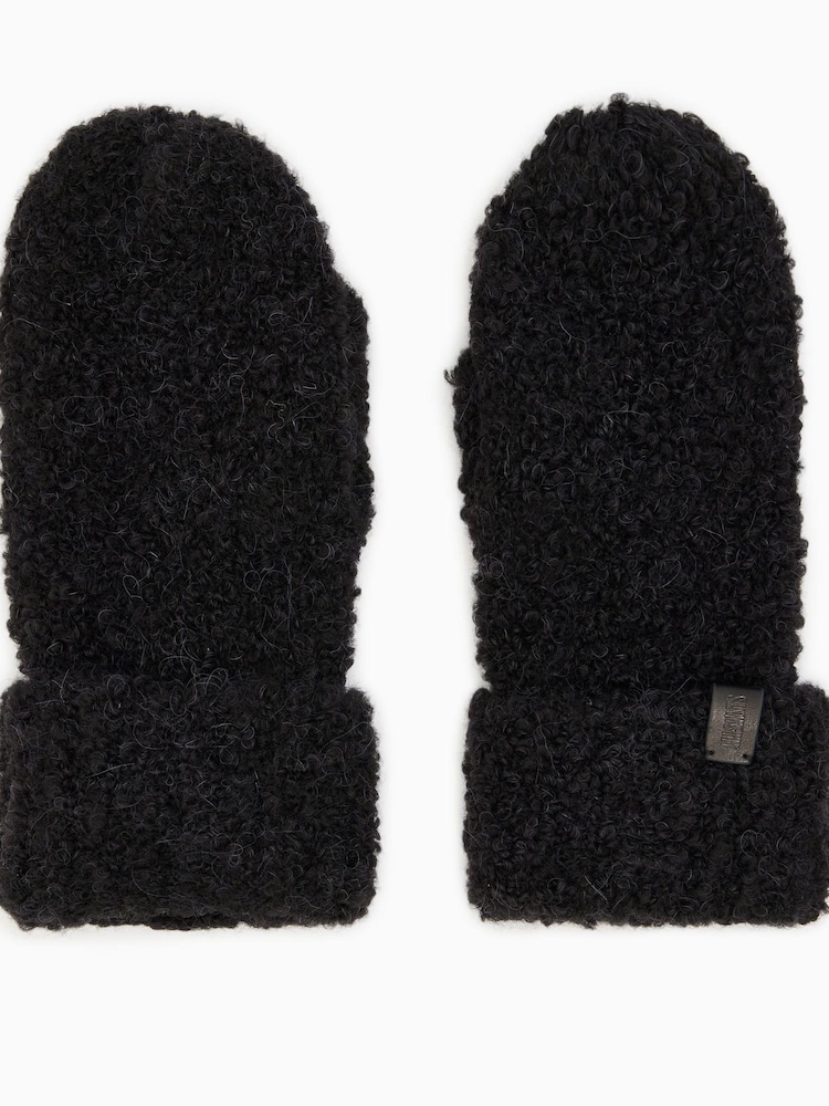 AllSaints Black Darby Mittens - Image 2 of 4