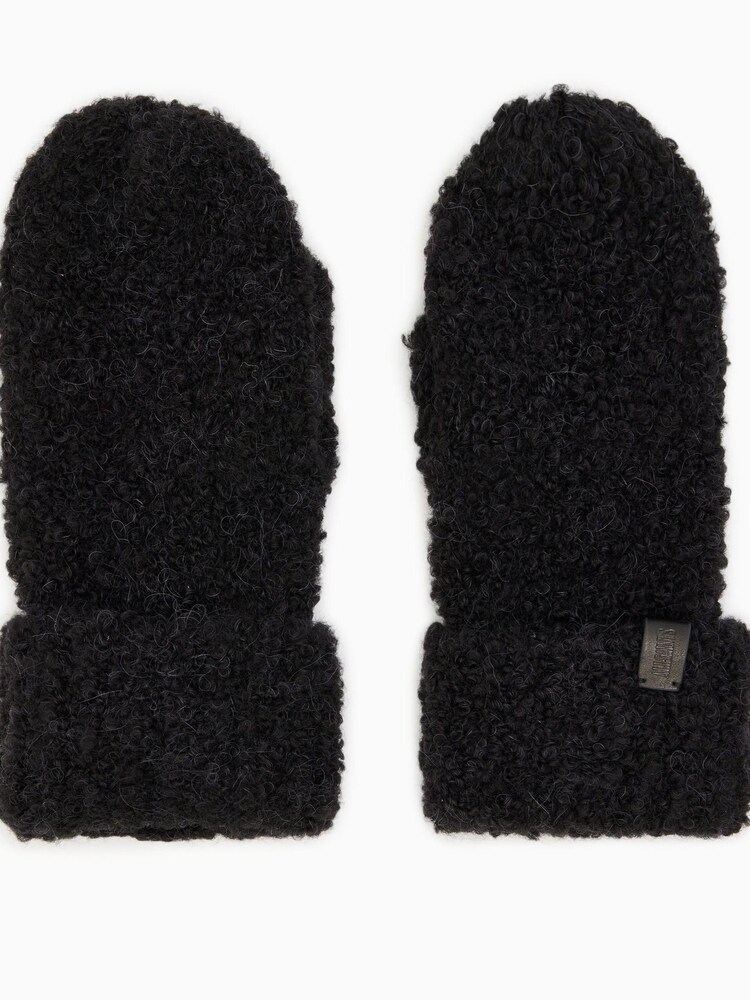 AllSaints Black Darby Mittens - Image 2 of 4 AllSaints Black Darby Mittens - Image 2 of 4