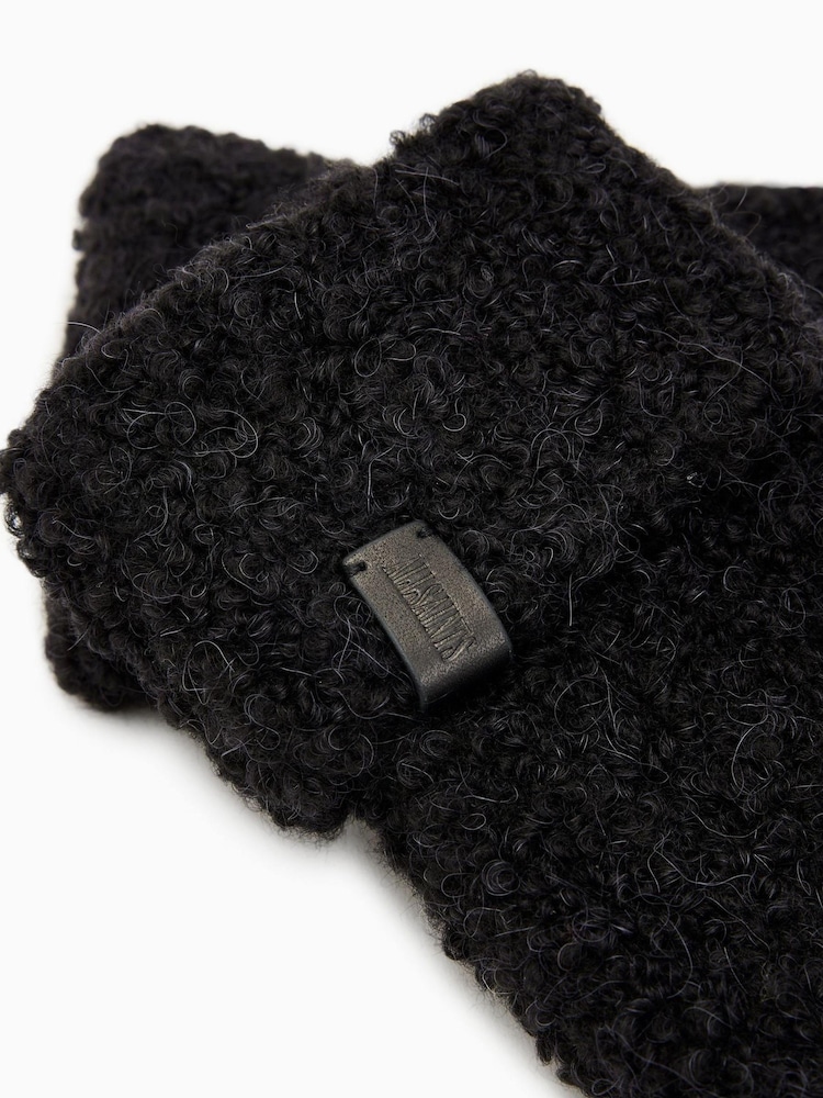 AllSaints Black Darby Mittens - Image 4 of 4
