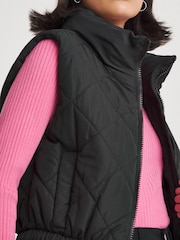 Simply Be Black Short Quilted Gilet - Image 4 of 4
