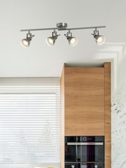 Searchlight Silver Target 4 Light Bar Spotlight - Image 1 of 3