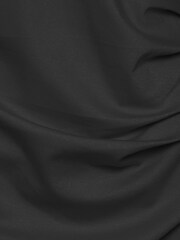 Kaffe India Black 3/4 Sleeve Ruched Fitted Dress - Image 7 of 7