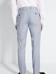 DKNY Light Blue Sharkskin Slim Fit Suit: Trousers - Image 2 of 3