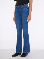 7 For All Mankind Blue HW Ali Slim Illusion High Waist Jeans - Image 1 of 3