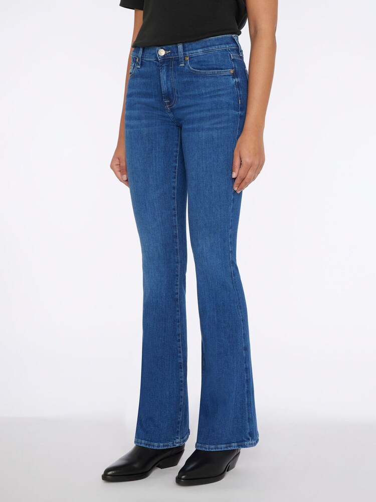 7 For All Mankind Blue HW Ali Slim Illusion High Waist Jeans - Image 1 of 3