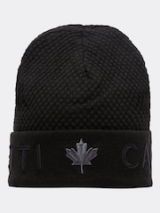 Zavetti Canada Mens Embroidery Favelli Knitted Beanie Hat - Image 2 of 4