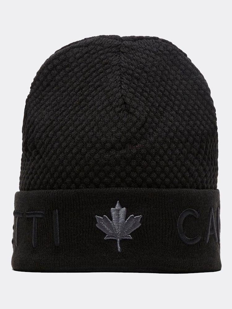 Zavetti Canada Mens Embroidery Favelli Knitted Beanie Hat - Image 2 of 4