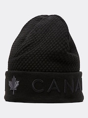 Zavetti Canada Mens Embroidery Favelli Knitted Beanie Hat - Image 4 of 4