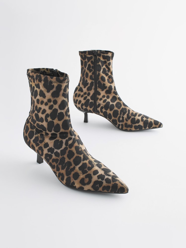 Leopard Forever Comfort® Ankle Sock Boots - Image 1 of 6