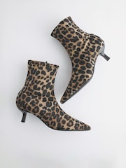 Leopard Forever Comfort® Ankle Sock Boots - Image 2 of 6