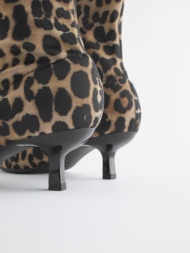 Buy Leopard Forever Comfort® Ankle Sock Boots from Next Oman