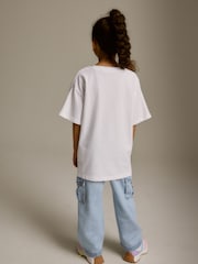 White Tiger Stud Oversized Embellished Graphic T-Shirt (3-16yrs) - Image 3 of 7
