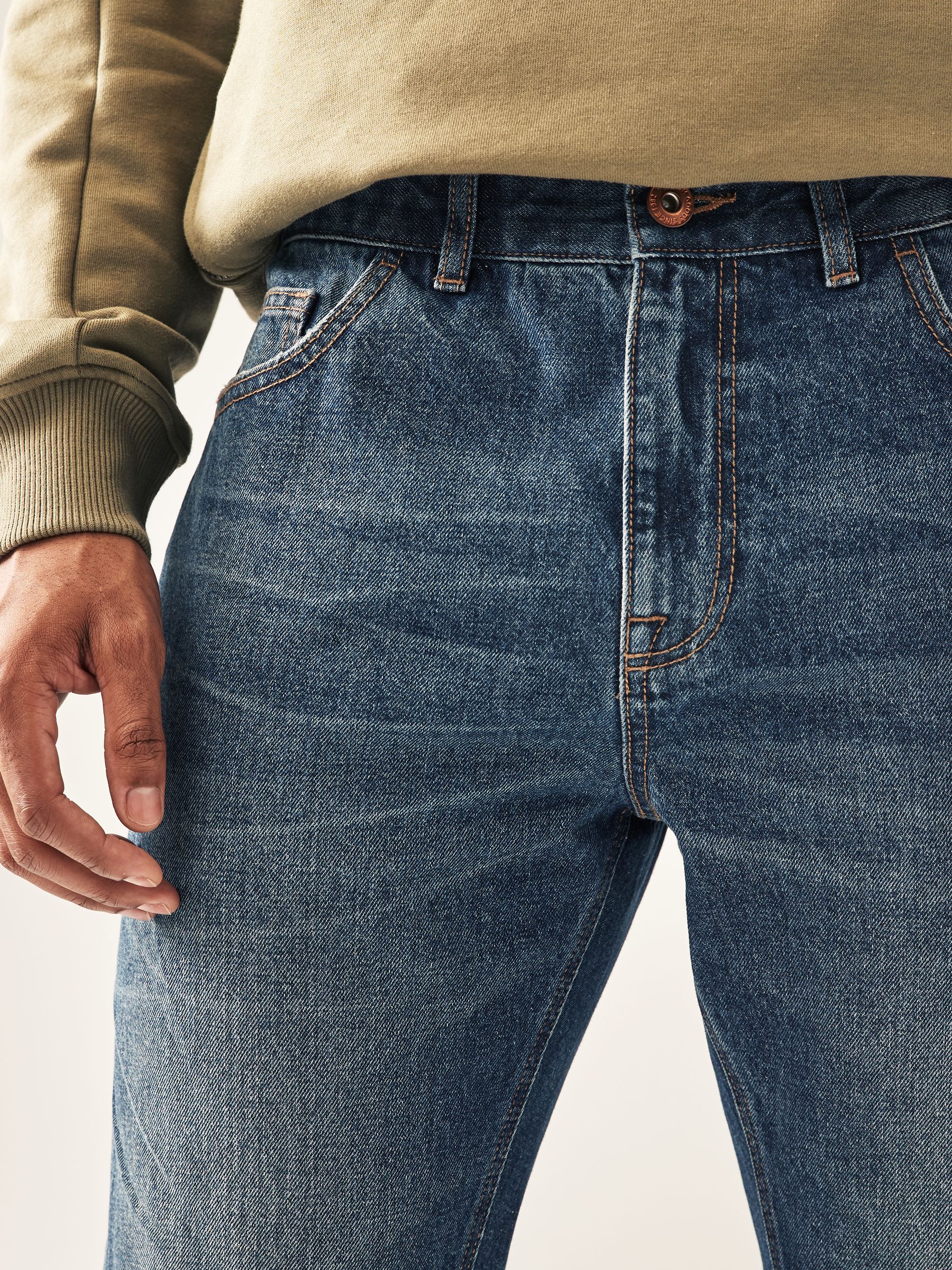 Buy Blue Vintage Bootcut 100% Cotton Authentic Jeans from