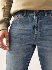 Vintage-Blau - Ausgestellt - Authentic Jeans aus 100 % Baumwolle - Bild 5 von 10