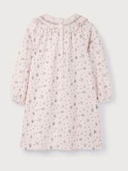 The White Company Pink Josie Floral Jersey Smocked Yoke Dress - Image 5 of 5