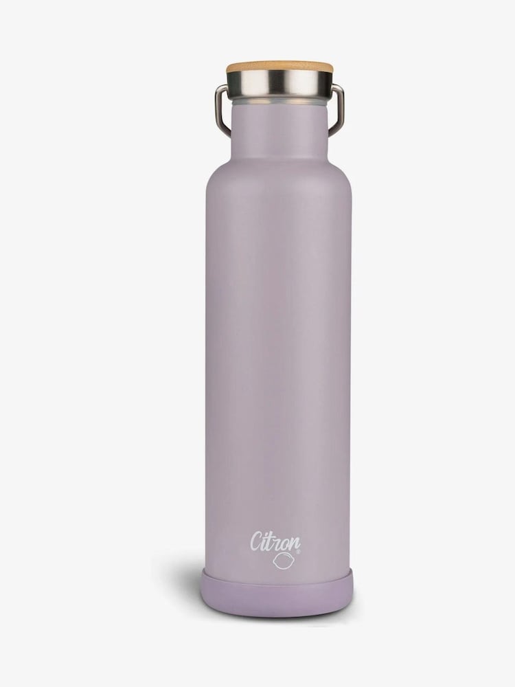 Citron Insulated Water Bottle with Extra Lid 750ml Purple - Image 2 of 6