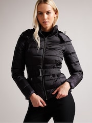 Ted Baker Black Short Abbiiee Padded Jacket - Image 3 of 5