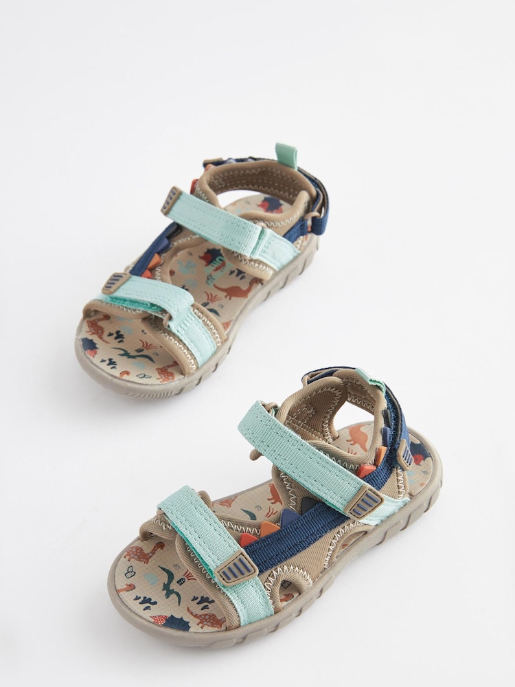 Mineralblau - Leichte Trekker-Sandalen mit verstellbaren Riemen - Bild 2 von 3
