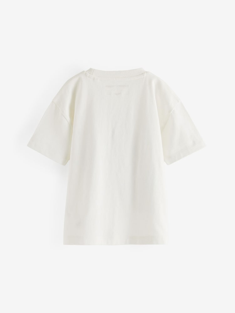 White Digger Oversized Short Sleeve Character T-Shirt (3mths-7yrs) - Image 2 of 2
