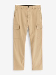 Calvin Klein Natural Straight Fit Cargo Trousers - Image 2 of 4