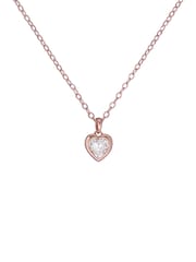 Ted Baker Rose Gold Tone HANNELA: Crystal Heart Pendant Necklace - Image 1 of 4