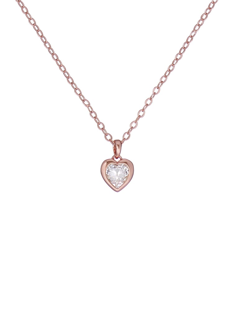 Ted Baker Rose Gold Tone HANNELA: Crystal Heart Pendant Necklace - Image 1 of 4