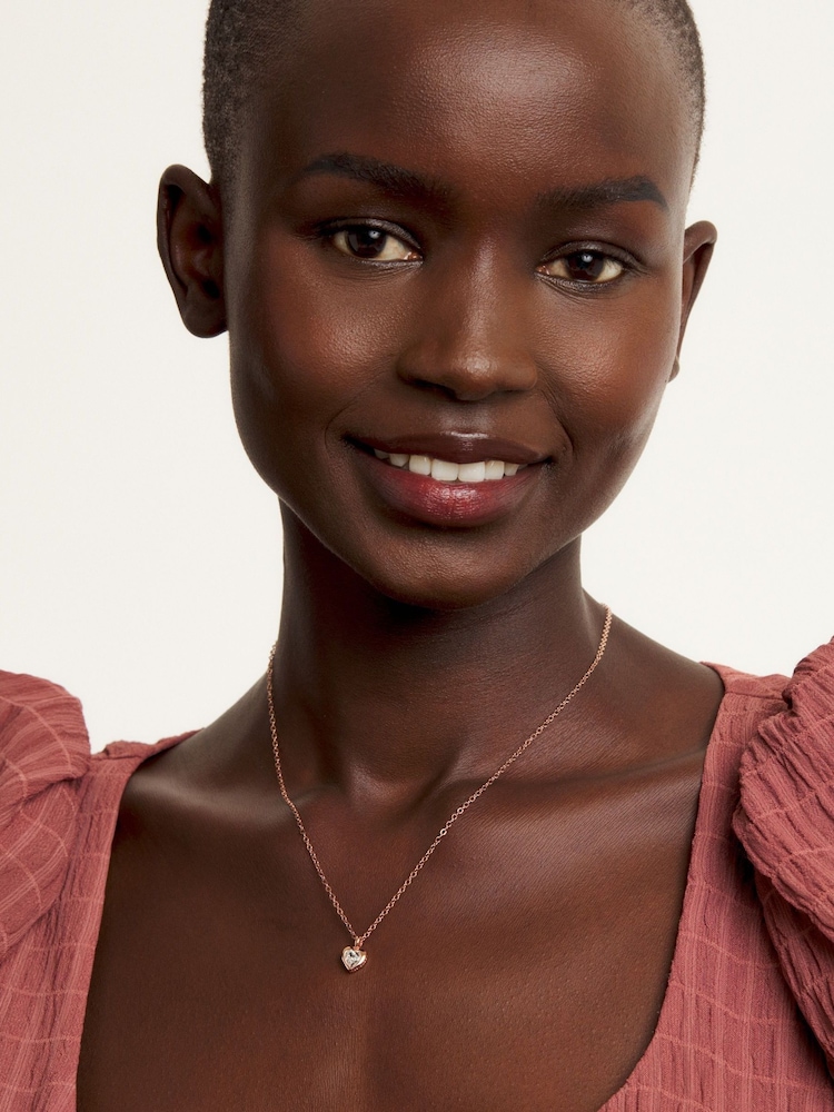 Rozegouden tinten - Ted Baker HANNELA: Ketting met kristallen hart hanger - Image 3 of 4
