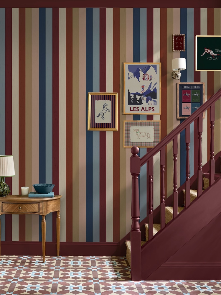 Papel pintado Joules Heritage Stripe de 10 m - Imagen 1 de 5