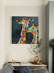 Steven Brown Art Grey Francie & Josie McZoo Large Canvas Print - Image 1 of 4