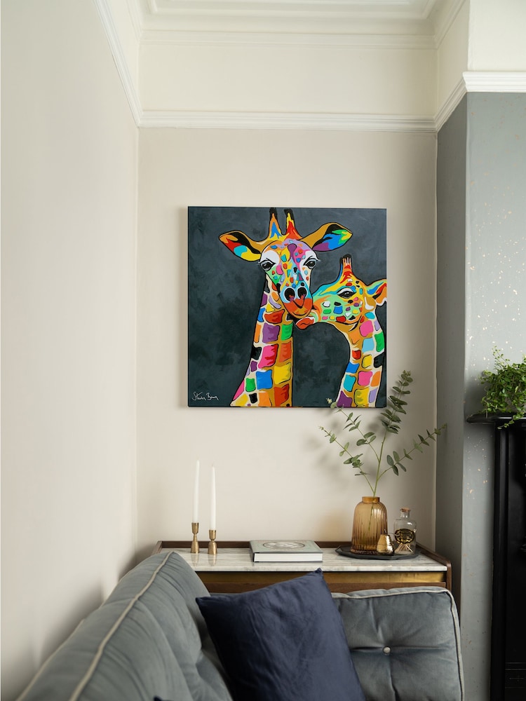 Steven Brown Art Grey Francie & Josie McZoo Large Canvas Print - Image 2 of 4