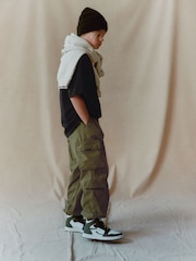 Khaki Green Lined Parachute Cargo Trousers (3-16yrs) - Image 1 of 10