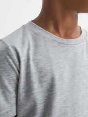 Gris Cromado - Camiseta con cuello redondo Bless de Reiss - Imagen 5 de 7