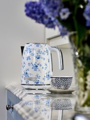 Laura Ashley Blue China Rose Jug Kettle - Image 3 of 6