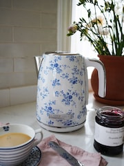 Laura Ashley Blue China Rose Jug Kettle - Image 4 of 6