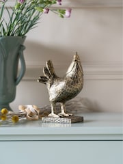 Laura Ashley Antique Bronze Hen Ornament - Image 1 of 4