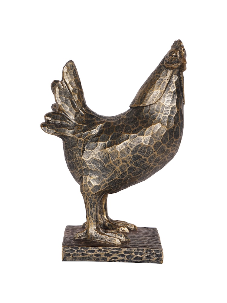 Laura Ashley Antique Bronze Hen Ornament - Image 2 of 4