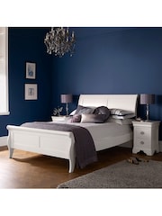 Bentley Designs White Chantilly Wooden Panel Bed - Image 1 of 1