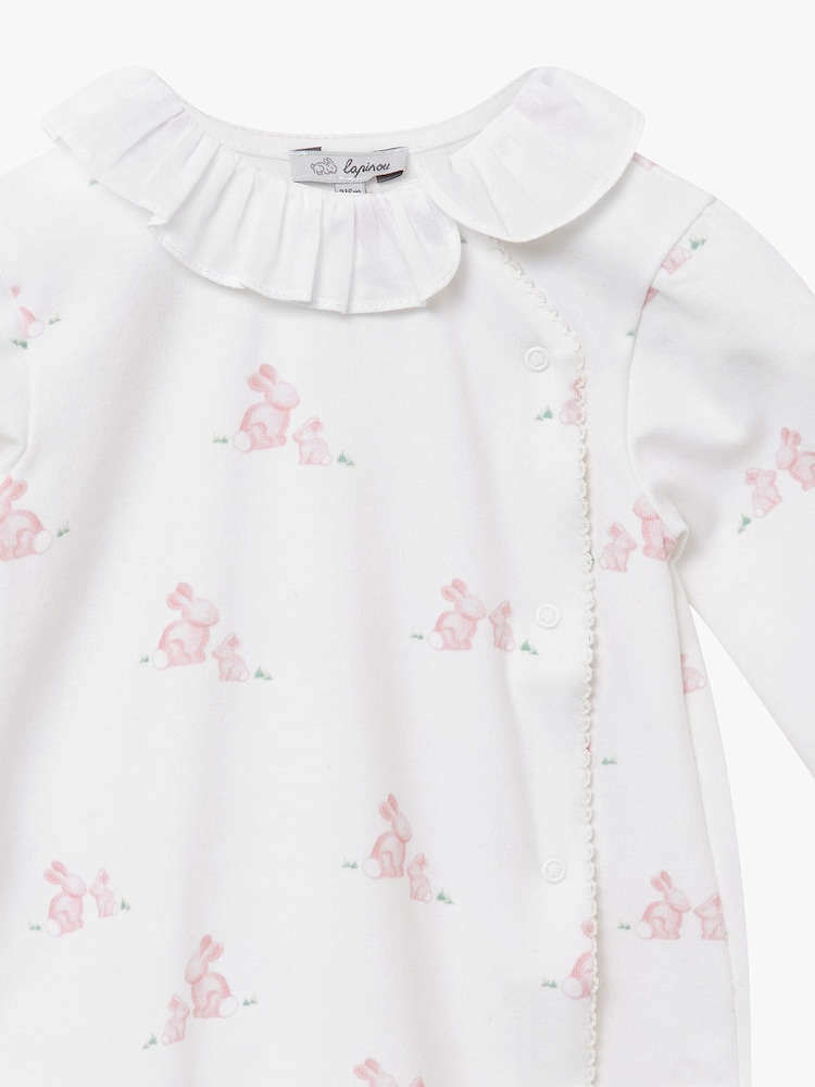Trotters London Little White Lapinou Bunny Sleepsuit - Image 3 of 3