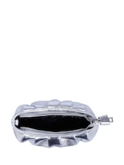 Carvela Natural Chrome Scrunch Clutch Bag - Image 4 of 5