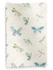 Spa Blue Olli Made To Measure Roman 100% Cotton Blind - Image 6 of 6
