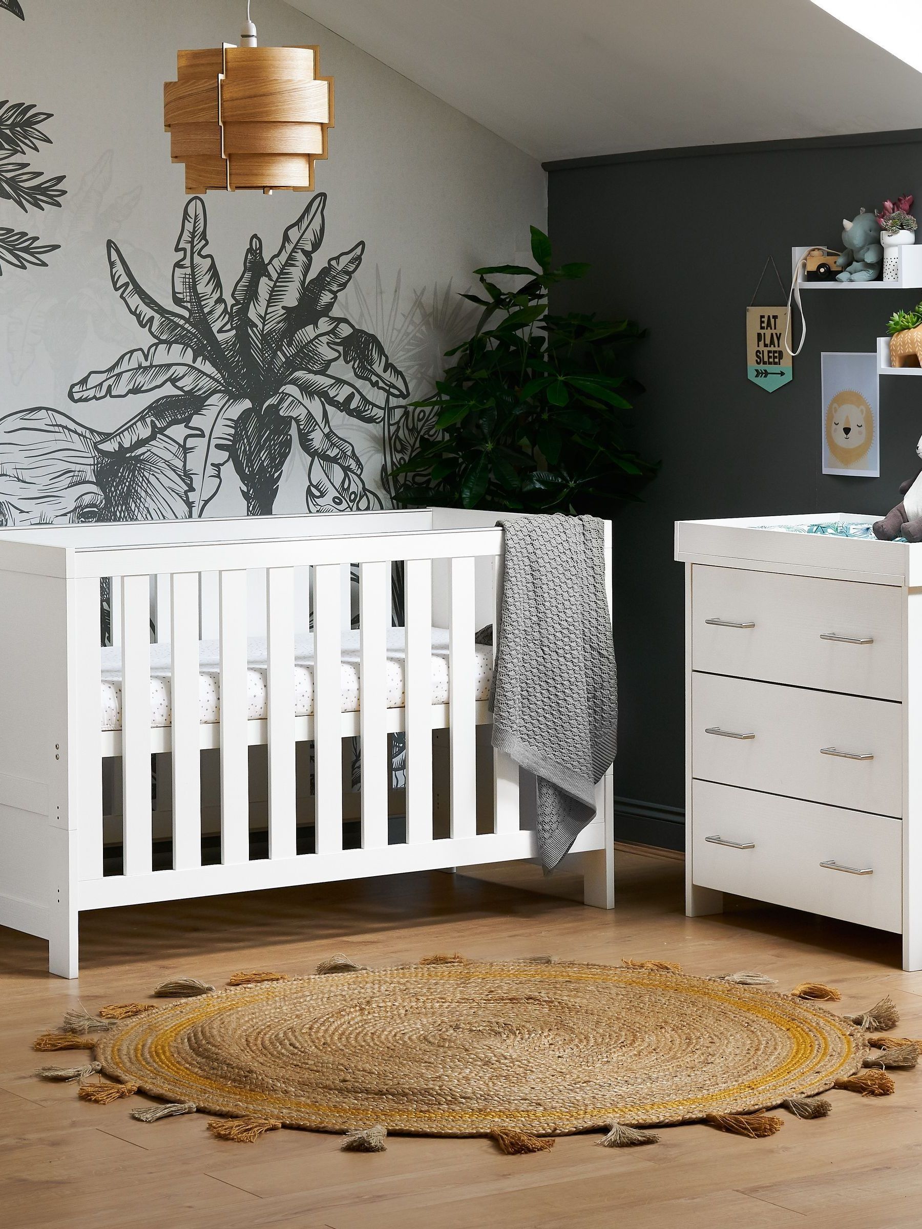 Nika Cot Bed 2-Piece Nursery Furniture Set - Image 2